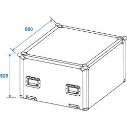 ROADINGER Flightcase Mirror Ball 75cm